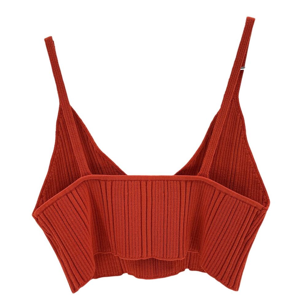 Ronny Kobo Ribbed Brick Nur Knit Top Size XS - Picture 3 of 4